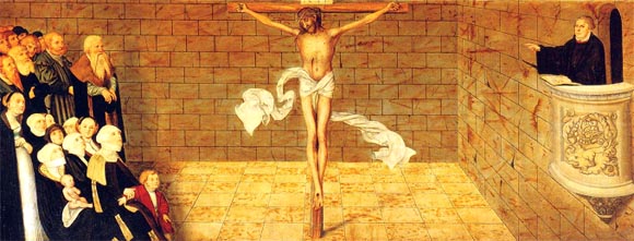 Christ the Center - The Predella of the Cranach Altar Triptych